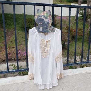 White and Cream Blouse